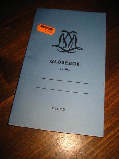 Ubrukt GLOSEBOK 80 tallet