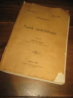 Norsk Skoletidende, Henrik Ibsen hefte. 1898.