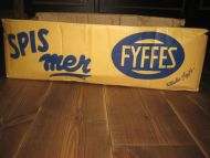 Eske uten innhold, Spis mer FYFFES. 80 tallet.