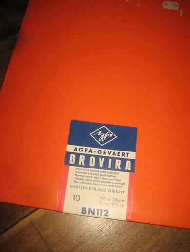 Agfa GEVAERT BROVIRA BN 112, 18*24 CM, åpna pakke, 50-60 tallet. 