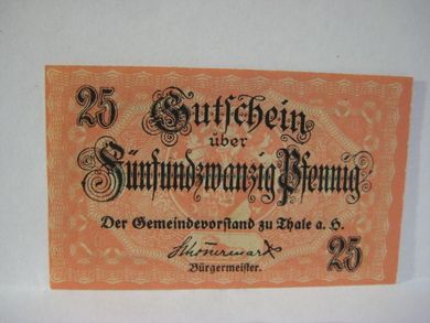 1921 FUNFUNDZWANZIG PFENNIG
