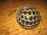 Stor kavlkule fra eldre dager ca 13 cm i diameter mørk grønn Meget pen