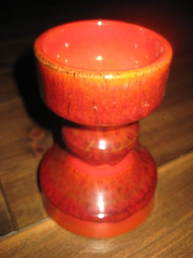 Pen keramikk lysestake ca 14 cm høg