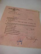 Norges Brandkasse, Bergen, kontingent for brandforsikrings premie for 2. halvår 1946. 8 nov. 1946. 