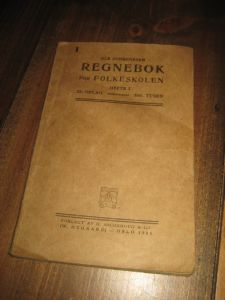 JOHANNESSEN: REGNEBOK FOR FOLKESKULEN. Hefte 1, 1931.