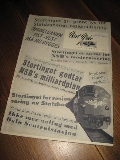 1960 nr 001 Vårt Yrke