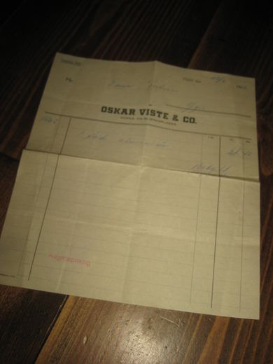 OSKAR VISTE & CO VOSS 29 9 1962