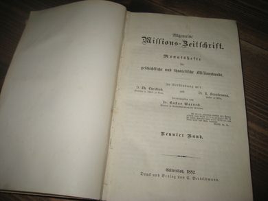 Tysk religiøs bok fra 1882