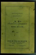 Brugsanvisning og reservedele for LYDLØSGAAENDE PLØKKEMASKINE MODELL 237 & 238. Fra VILH. PERDERSEN, HØNG, DANMARK. 1937.