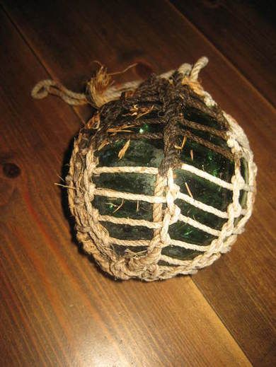 Kavlkuel fra eldre dager lys grønn ca 12 cm i diameter