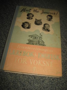 Meet the Jones. LÆREBOK I ENGELSK FOR VOKSNE. 1955. 