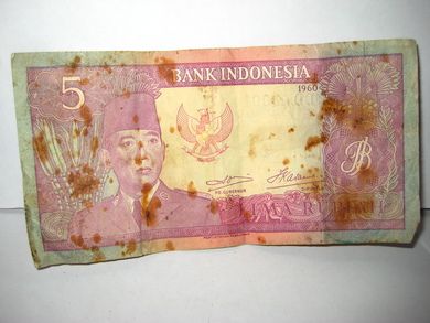 1960, 5 LIMA RUPIAH, Indonesia