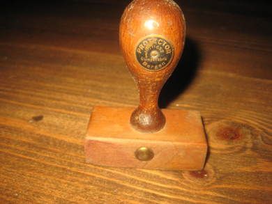 Stempel fra PROTEKTOR STEMPELFABRIK BERGEN 40 tallet