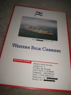 Presentasjonsmappe på 6 sider fra WESTERN BULK CARRIERS 70 tallet? 