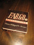 Eske uten innhold FARGO MERKESTIFTER fra Aasheim & Midtgaard Bergen 40 tallet