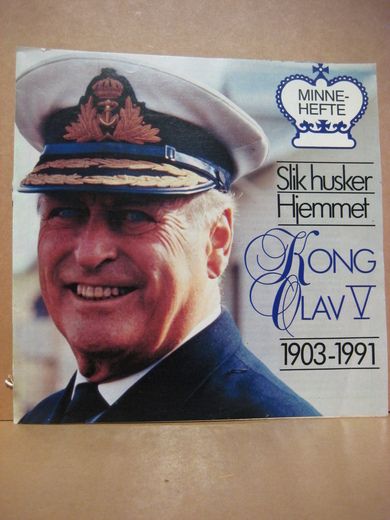 Slik husker Hjemmet Kong Olav V 1903-1991 Minnehefte