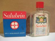 Flaske uten innhold, Salubrim. 50 tallet.