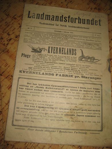 1915 nr 002 Landmandsforbundet