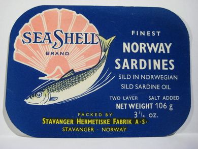 SEA SHELL fra STAVANGER HERMETISKE FABRIK STAVANGER