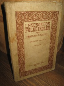ROLFSEN: LESEBOK FOR FOLKESKULEN. RIKSMÅLSUTGAVE A. 1920.