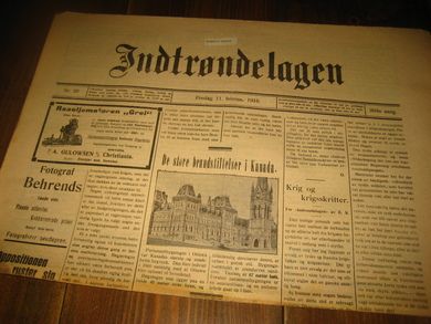 1916 nr 028 Indtrøndelagen