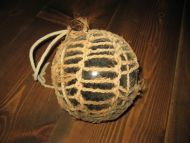 Megastor kavlkule med netting ca 14 cm i diameter mørk grønn fra starten på 1900 tallet vil eg tru