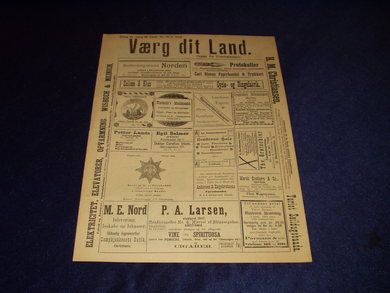 1898 nr 016 Værg dit Land