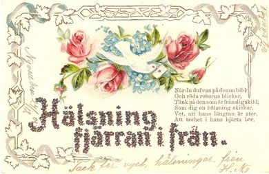 Blomsterkort fra tidleg 1900