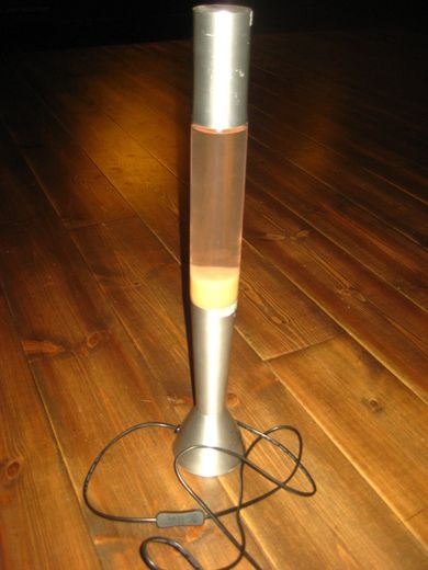 Lyslampe fra 60-70 tallet ca 57 cm høg