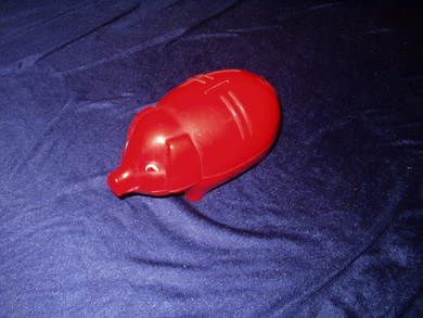 Sparebørse i plast fra 60-70 tallet