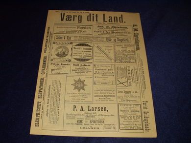 1898 nr 019 Værg dit Land