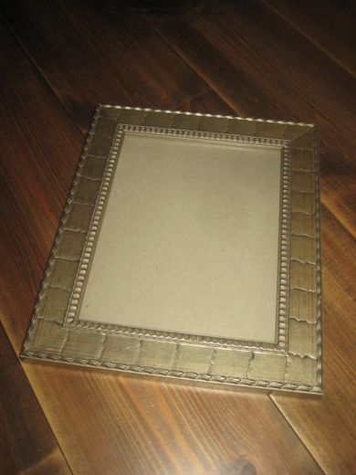 Pen bilderamme med glass, ca 19*24 cm lysmål. 70 tallet. 