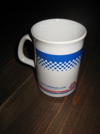 Reklame krus fra GARTNERHALLEN 70 tallet