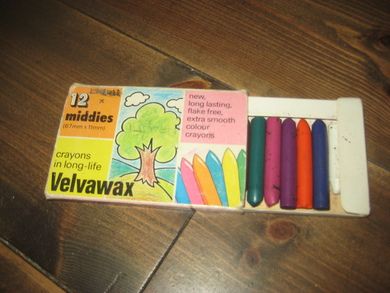 Eske VELVAWAX kritt brukt 60 tallet