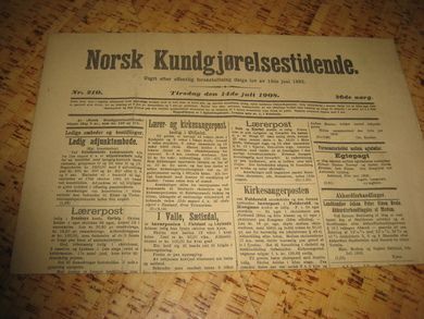 1908 nr 210 Norsk Kundgjørelsestidende