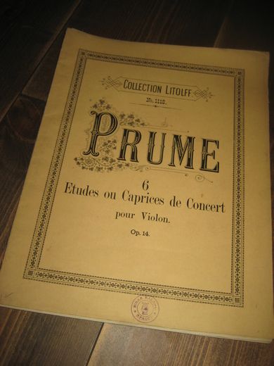 PRUME:  Six  Etudes ou Caprices de Concert pour Violin. Op. 14.