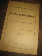Hundre og toogtyvende årsberetning om Det Norske Bibelselskap, 1938.