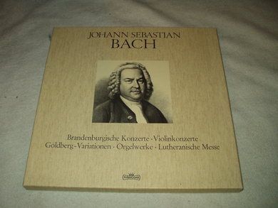Bach, Johan Sebastian: Brandenburgische Konzerte, Violinkonzerte , Goldberg- Variation, Orgelwerke, Lutheranische Messe.