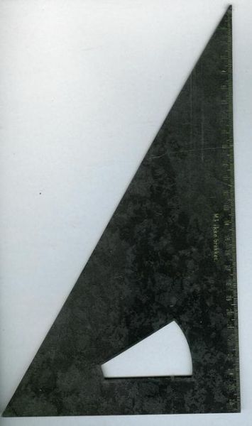 Linjal fra gammel skulestove tekst: 