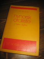 HELLEVIK: nynorsk ordliste. 1987.
