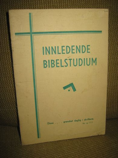 Innledende Bibelstudium. Arbeidshefte, brukt. 1961.