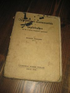 HAALAND: Oppgåver i matamatikk for realskulen. Med facitbok. 1946.