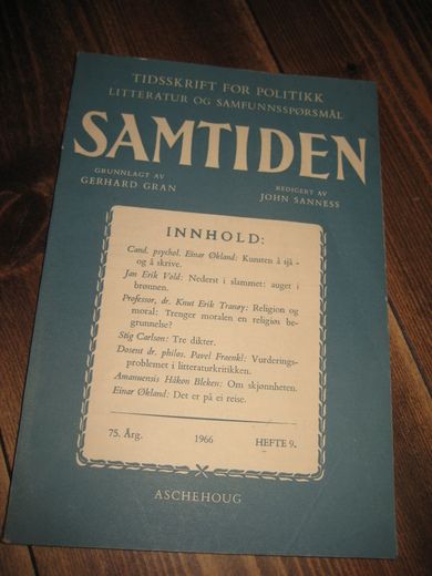 1966,nr 009, SAMTIDEN.