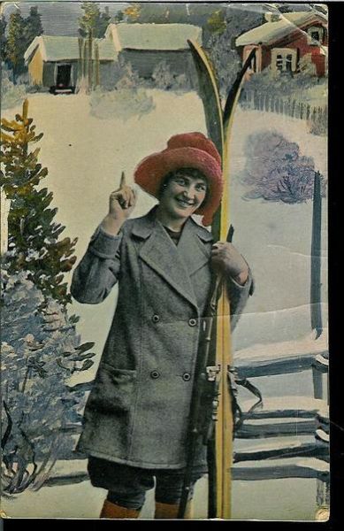 Pent postkort fra tidleg 1900.