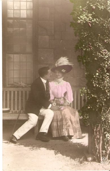 Strøkent kort fra tidleg 1900