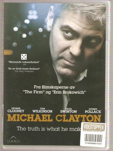 MICHAEL CLAYTON The truth is what he make 2007 2 timer 11 års aldersgrense