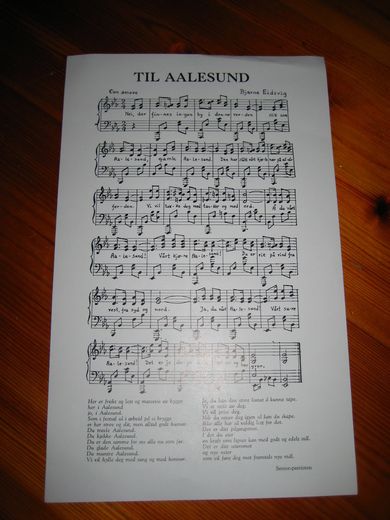 Bjarne Eidsvik: TIL AALESUND.
