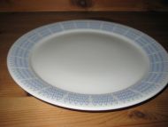 Stor flat middagstallerken fra Porsgrunn 1960