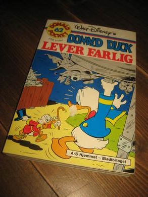 DONALD DUCK LEVER FARLIG bok nr 62 1 utgave