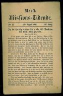 1881 nr 015 Norsk Missions Tidende